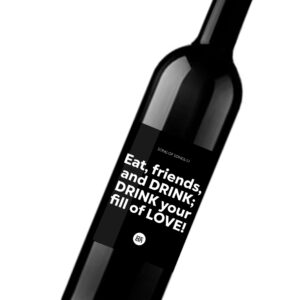 Wine Stickers for Bible Parties and Weddings