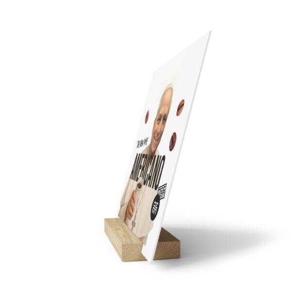 Pope Leo poster PAPA AMERICANO with a stand - Image 3